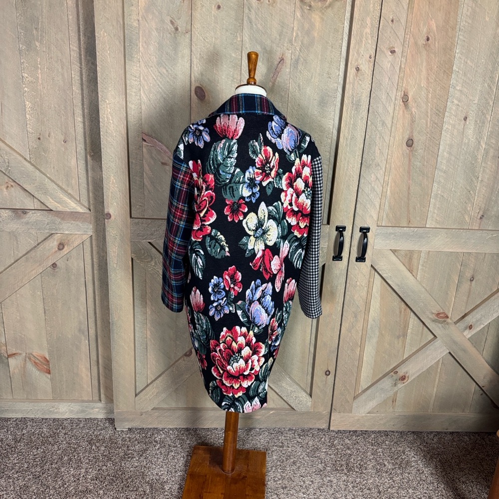 Semicouture Claudette patchwork wool blend coat S… - image 8